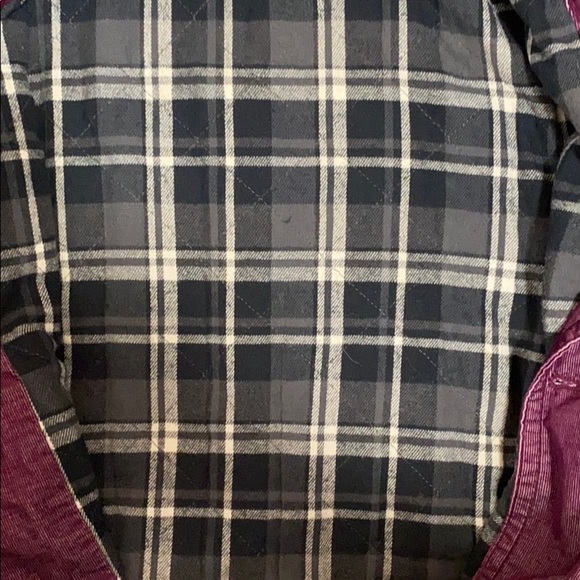 Roxy Purple Corduroy Quilted Trench Coat - Picture 8 of 8